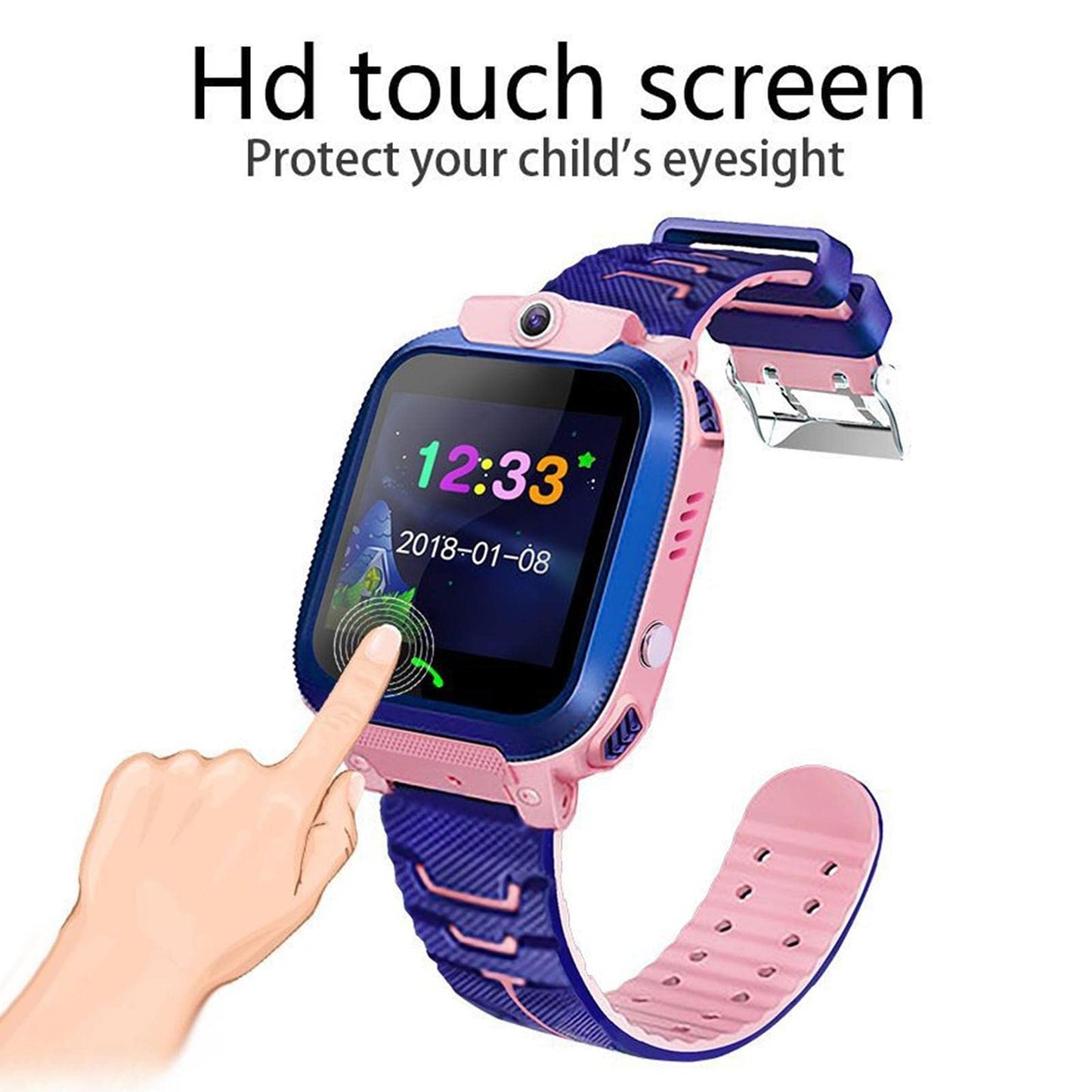 Dificato Kids Smart Watch - Phone Calling & Text Messaging Smart Watch with Camera,GPS Tracker Cell Phone Watch for Age 3-15 Years Old Girls Boys Smartphone Alternative