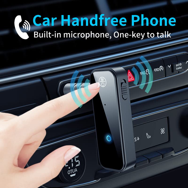 Bluetooth Transmitter Receiver Wireless Adapter: 3.5mm Aux Jack Stereo Audio Input Output - for TV Car Headphone Speakers iPhone PC