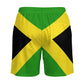 Heucapc Men's Board Shorts Jamaican Flag Quick Dry Swimming Trunks Jamaican Style Swim Trunks Summer Beach Shorts XL