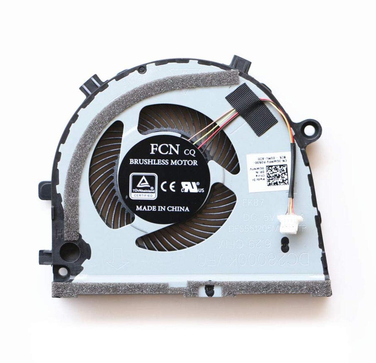 Fleshy Leaf CPU+GPU Cooling Fan Replacement for Dell G3-3579 G3-3779 G5-5587 Gaming Laptop 0GWMFV 0TJHF2