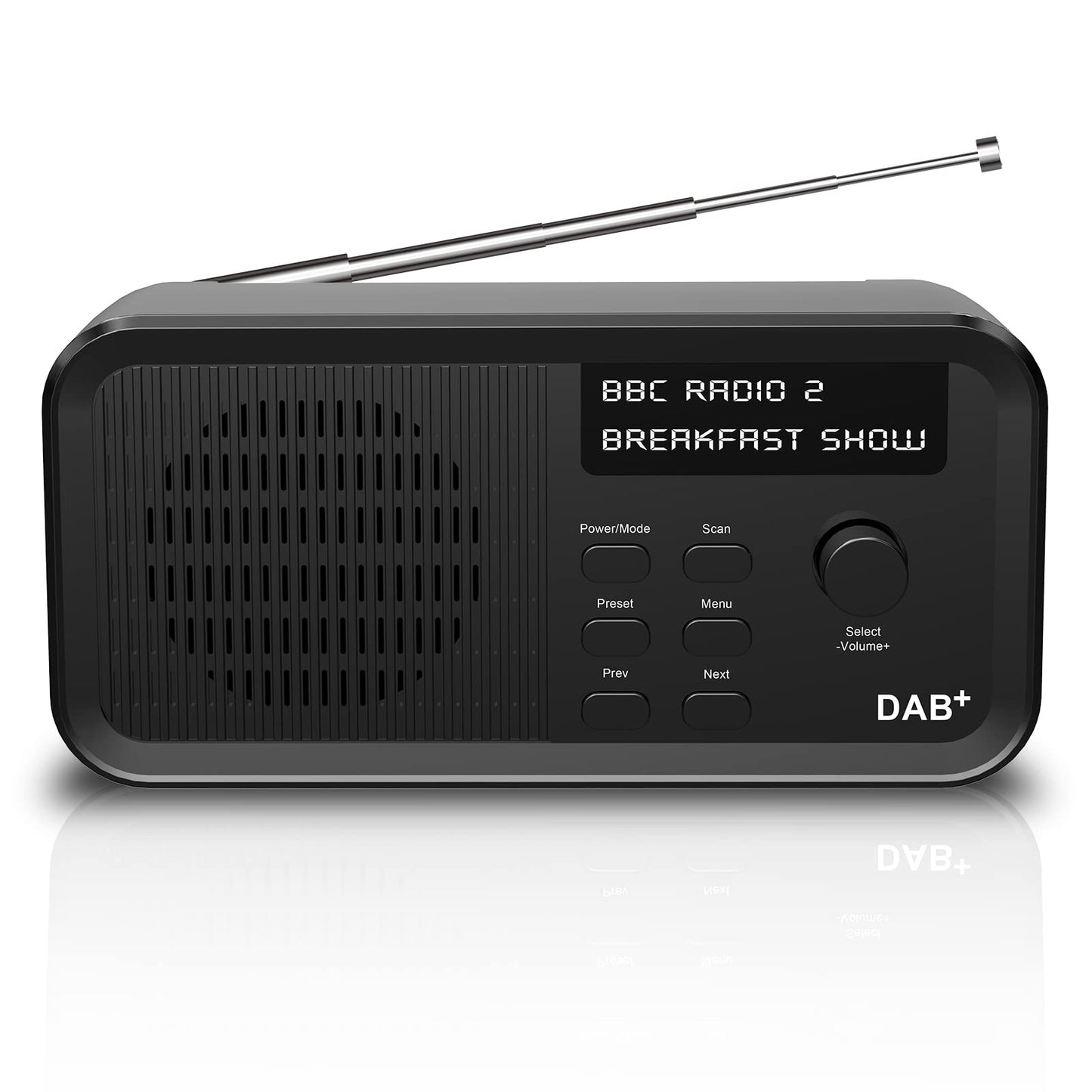 Pinci DAB/DAB+ Digital Radio & FM Radio, Portable Digital Radio with USB Rechargeable 15 Hours Playback,10 Preset Stations,Headphone Jack,LCD Display For living room, study, kitchen, garden, travel