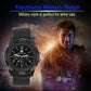 Electronic Digital Wristwatch Military Watch Males Army Durable Nylon Band Sport Wrist Watches(Black)