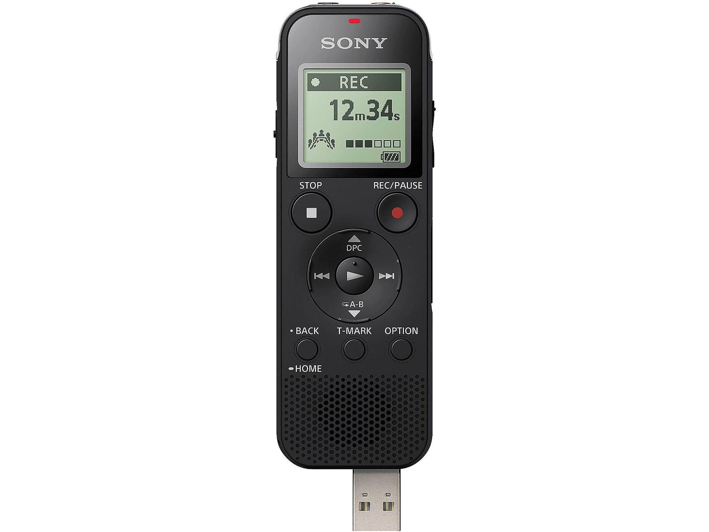 Sony ICD-PX470 Stereo Digital Voice Recorder with Built-in USB Voice Recorder, Black