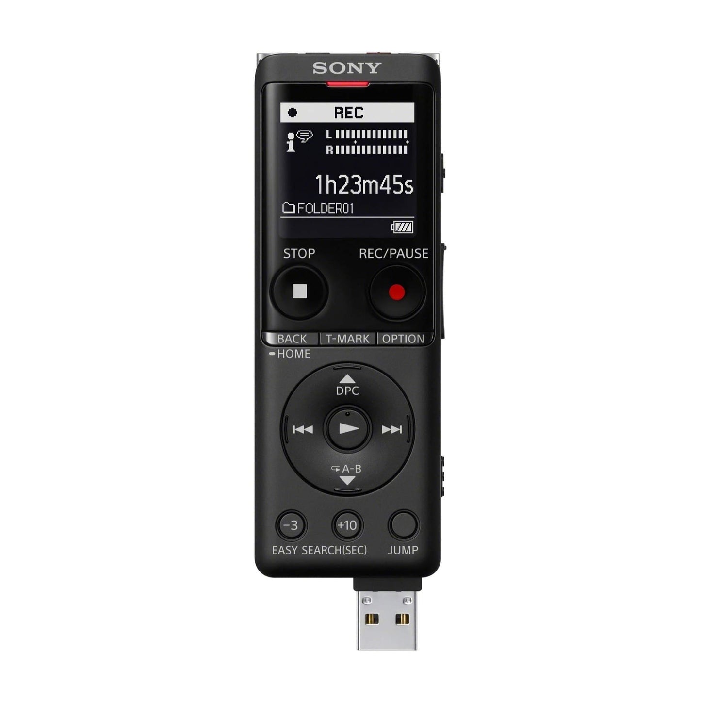 Sony ICD-UX570 Digital Voice Recorder, ICDUX570BLK, usb