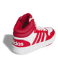 adidas Hoops Mid High Tops Junior Boys High Tops White/Red 4 (36.7)