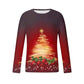 Christmas T Shirts Men UK Sale, Santa Claus Tshirt Christmas Tree Tops Casual Long Sleeve Xmas Pullover Crewneck Shirt Funny Ugly Sweatshirt Loose Fit Top Soft Comfortable Tees Plus Size M-4XL