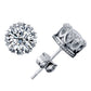 Celebrity Jewelry Shining AAA Cubic Zirconia Crown Solitaire Stud Earrings for Women