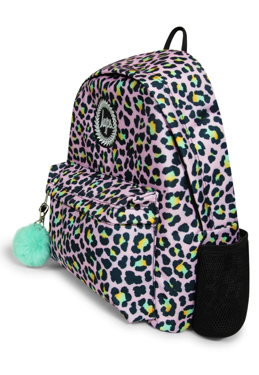 Hype Unisex Kid's Disco Leopard Backpack, Multi, One Size