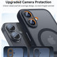 CANSHN Magnetic for iPhone 16 Case, Upgraded [Full Camera Protection] [Compatible with Magsafe] [Translucent Matte] Shockproof Protective Phone Case for iPhone 16 6.1" - Black