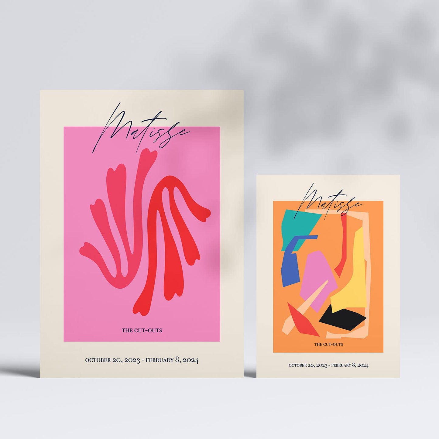 Nacnic Set of 6 posters Matisse Collect. Collection of posters in collage aesthetic for interior decoration. Sizes A3 and A4. Frameless.