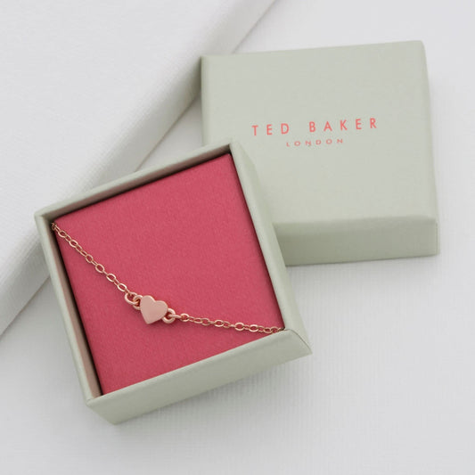 Ted Baker Harsa Tiny Heart Bracelet For Women (Rose Gold)