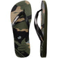 Havaianas Unisex Top Camo Sandal - Bold Print Flip Flops - Moss, 11/12W - 9/10M