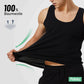 FALARY Mens Vest Tops Pack of 5 Tank Tops Fitted 100% Cotton Basic Plain Color Underwear and Colours Black Navy Olive S