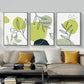 PYNVDD Set of 3 Posters Abstract Botanical Leaf Print Posters, Modern Abstract Bohemian Posters, Without Frame (Picture 10.50 x 70 cm x 3 Pieces)