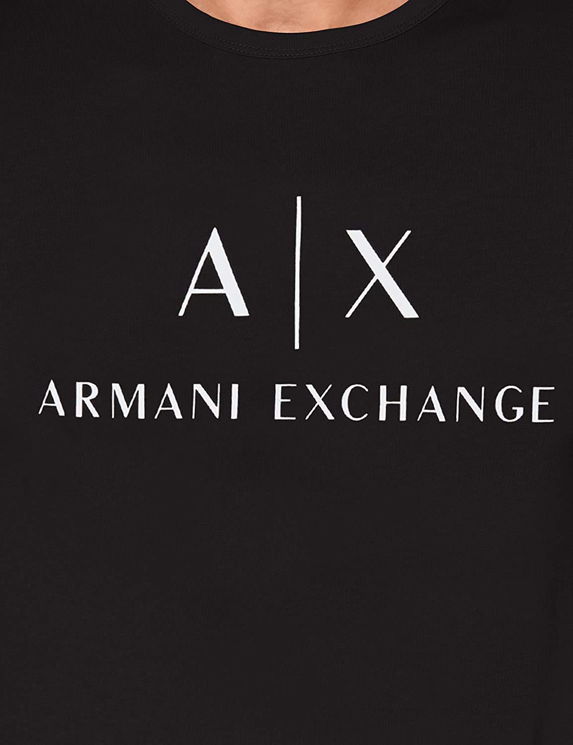 Armani Exchange Men's 8nztcj T Shirt, Black, M UK