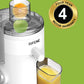 SiFENE Compact Juicer Machines, Centrifugal Juice Extractor for Fresh Fruit & Vegetable Juice, 3-Speed Settings, BPA-Free, User-Friendly & Easy Clean-up, White