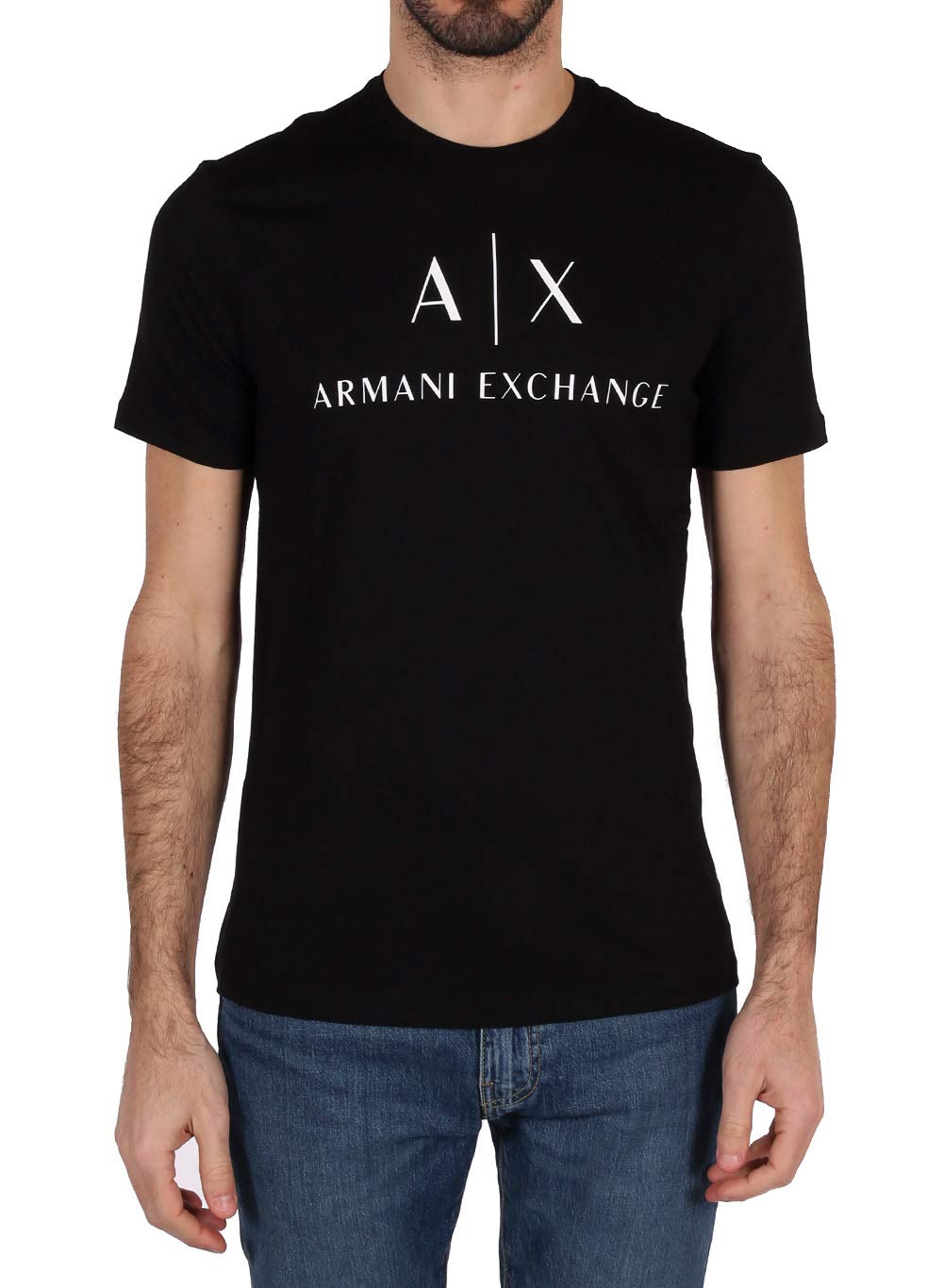 Armani Exchange Men's 8nztcj T Shirt, Black, M UK