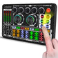 Tongdejing Sound Effects Board, Live Sound Board, Voice Changer Audio Mixer Live Sound Card for Live Streaming Podcasting Recording, LED Light, DJ Mixer, Soundboard, Voice Changer