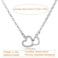 MenYiYDS - LADIES NECKLACE HEART NECKLACE 925 STERLING SILVER INTERTWINED HEARTS LADIES NECKLACE WITH PENDANT FOR GIRLS WOMEN,JEWELLERY SILVER 925 LADIES,5A ZIRCONIA,GIFTS FOR WOMEN