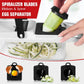 YurDocaVegetable Chopper, Vegetable Chopping, 16-in-1 Deluxe Chopper Kitchen Gifts | Onion & Dicer Peeler, Spiralizer, Lemon Squeezer, Egg Slicer Seperator- Ultimate Gadget, Black-j