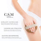 CSM Dry Body Brush - Natural Bristle Exfoliating Brush for Skin Renewal, Lymphatic Support and Circulation Boost - Sustainable Choice Dry Brushing Tool for Gentle Detox, Spa-Like Exfoliation