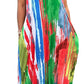 Women's Casual Floral Spaghetti Strap Maxi Dress with Pockets Floor Length Plus Size Sundresses