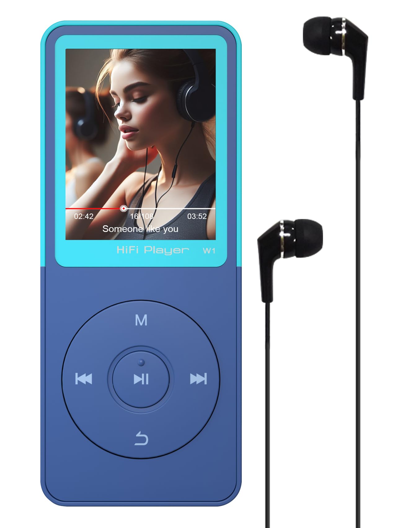 Bluetooth Mp3 Mp4 Players,16GB Classic Mini Portable Walkman Mp3 Music Player with Bluetooth for Kids, Recording,Video,FM Radio,Digital HiFi Sound Audio Music Devices Play up to 50 Hours…