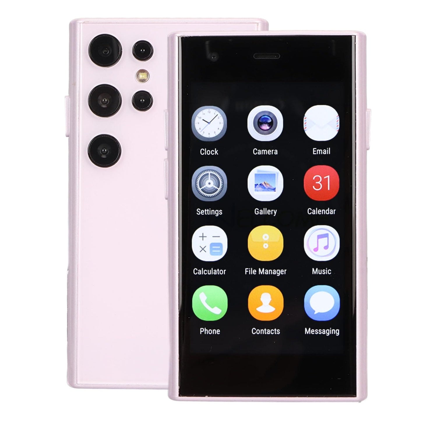 Smartphone, Android Phone for SOYES S23 Pro, 3in Ultra Thin 3G Tiny Mobile Phone, 2GB RAM 16GB ROM, 0.3MP 2MP Camera, Type C Charging, for Students Girls Boys Toddler Teens, with Phone Case