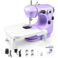 Small Sewing Machine, Sewing Machine for Beginners, Portable Sewing Machines with Extension Table, Adjustable 2 Speed with Foot Pedal with Sewing Kits, Best Gift for Kids Women Household and Travel