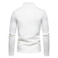 Long Sleeve Polo Shirts Mens UK Sale Clearance Turtleneck Jumpers 1/4 Zip Henley T Shirt Regular Fit Winter Tops Plain Sports Gym Running Pullover Sweatshirt Blouse Sweat Tops Size S-XXL White