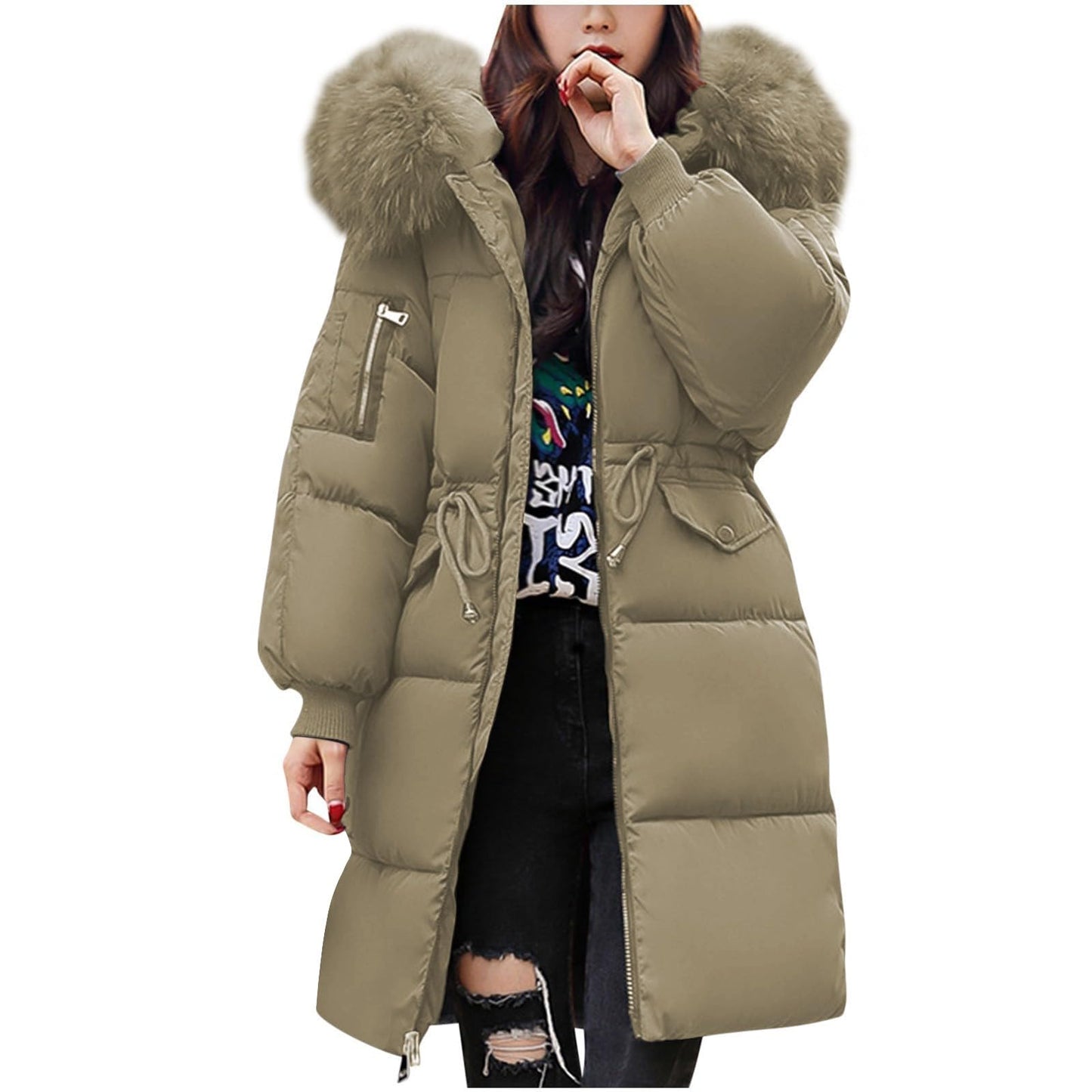 friday black deals 2024,Black of Friday Deals 2024 Long Winter Coats for Women Uk Ladies Waterproof Jackets with Hood White Coat Long Puffer Coat Winter Long Hooded Coats Coat Fur Hood Wo