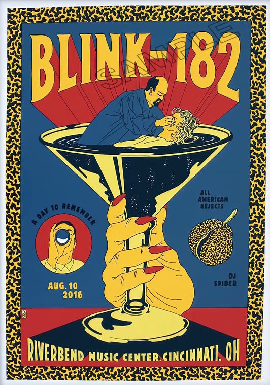 Blink-182 Poster Vintage American Punk Rock Band Pop-punk Wall Art Picture A4