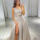 PAVERJER Plus Size Prom Dresses for Teens 2024 One Shoulder Dresses for Women Long Rose Gold Formal Dress Ball Gowns with Slit US 22W