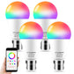 Alexa Light Bulbs 100W Equivalent, Bluetooth Smart Bulb Colour Changing, 16 Million RGB Colours + Warm White(1280LM), B22 Bayonet Led Bulbs with APP and Voice Control (4 Packs)