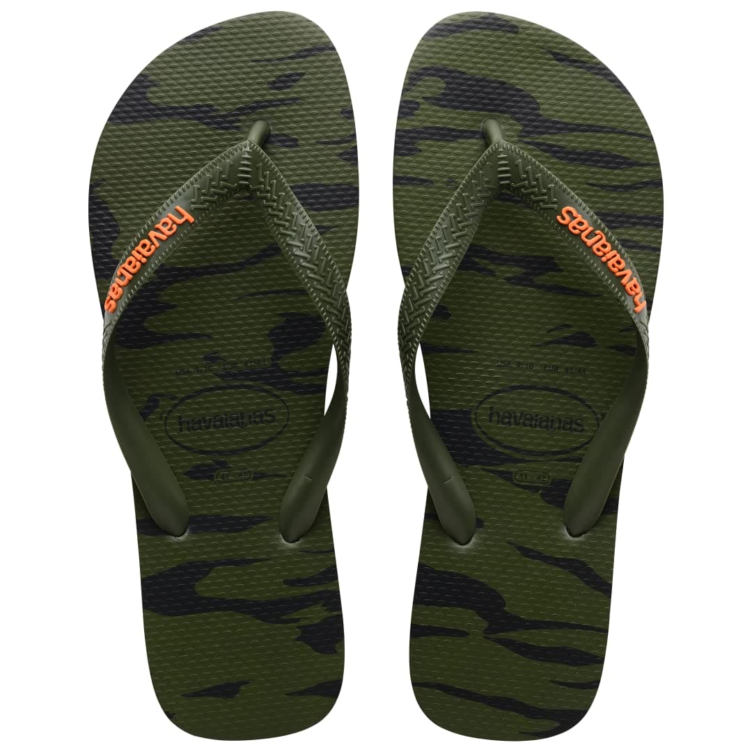 Havaianas Unisex Top Camouflage Sandal, Moss, 9/10W, 7/8M