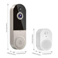 HubFlashy 1080p Doorbell Camera Wireless, Smart Video Cam with Ring Chime, AI Human Detection, Two Way Audio, FHD Live View, Night Vision, 2.4G WiFi, Cloud Storage, Indoor Outdoor Surveillance (Linen)