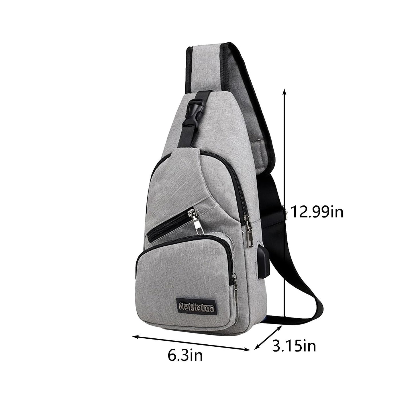 Clearance Sling Backpack Crossbody Sling Bag for Women Men Multipurpose Travel Hiking Chest Bag Daypack with USB Shoulder Bag Lightning Deals Of Today Ofertas Relampago Del Dia