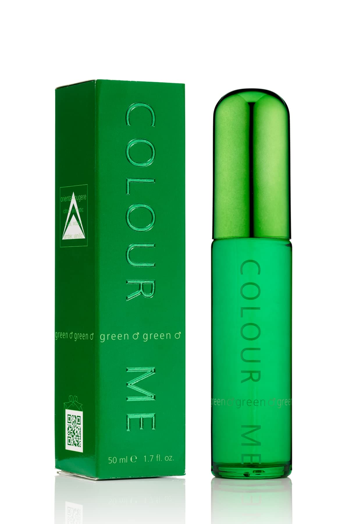 Colour Me | Green | Eau de Toilette | Fragrance Spray for Men | Oriental Fougere Scent | 1.7 oz