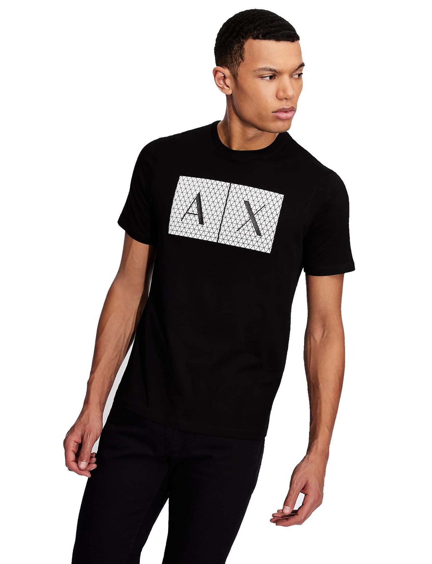 Armani Exchange Men's 8nztck T Shirt, Black, L UK