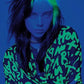 Billie Eilish Poster American Singer Blue Photo Wall Art Picture A4