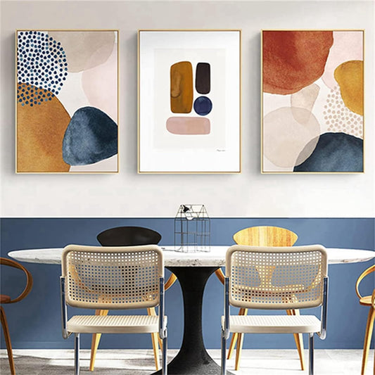 PYNVDD Set of 3 Poster Bohemian Poster Set Aesthetic Plant Pictures Modern Abstract Art Wall Pictures Boho Decorative Pictures, Without Frame (Poster 01.50 x 70 cm x 3 Pieces)