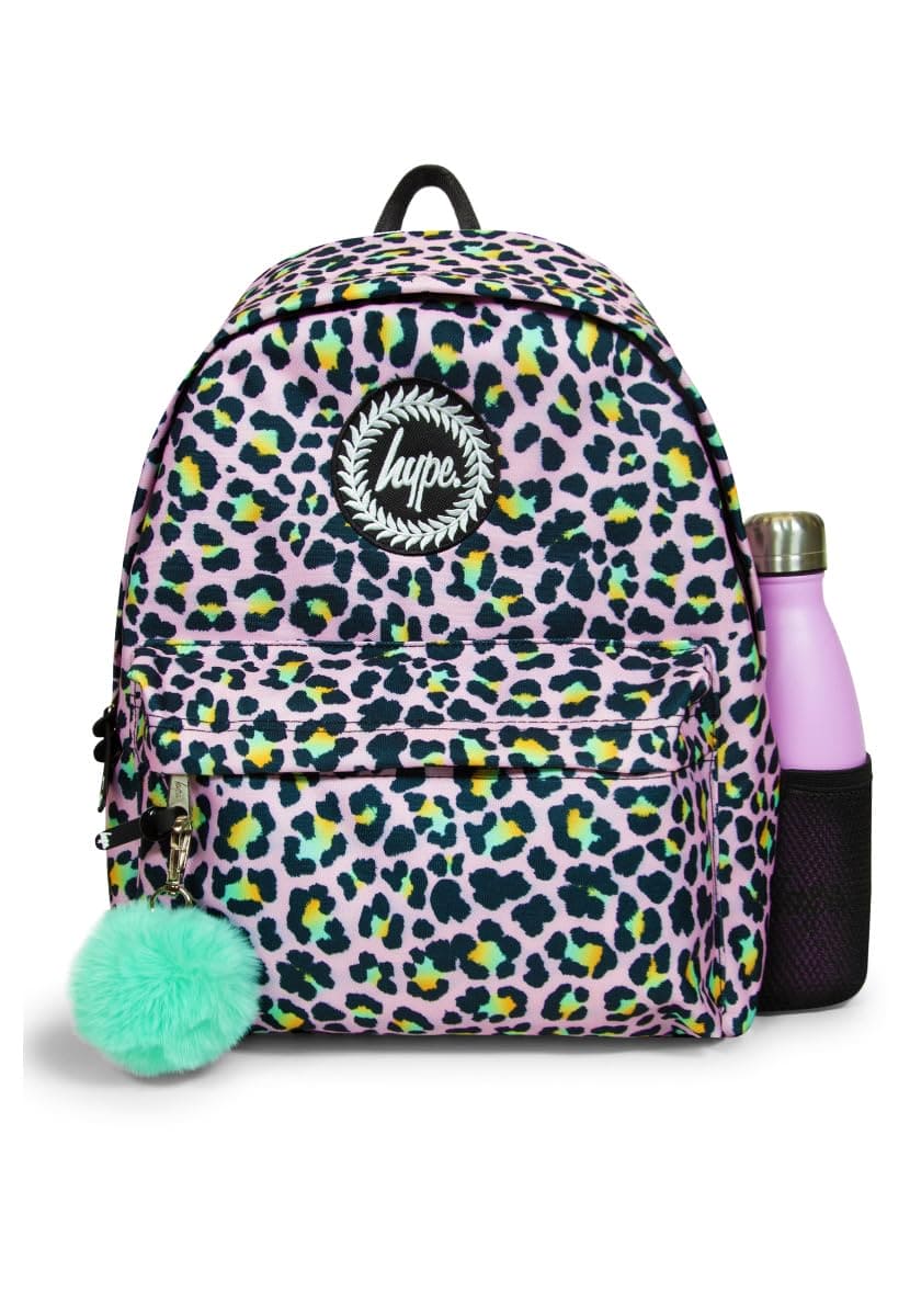 Hype Unisex Kid's Disco Leopard Backpack, Multi, One Size