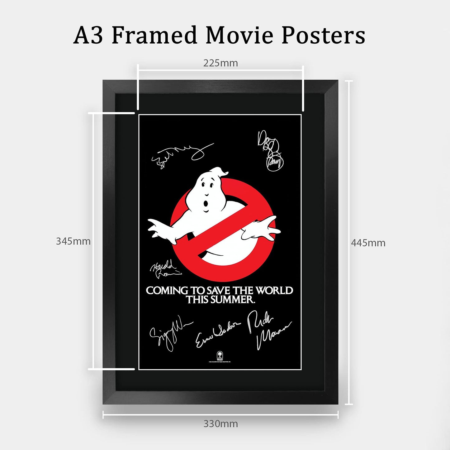 HWC Trading A3 FR Ghostbusters Movie Poster The Cast Signed Gift FRAMED A3 Printed Autograph Film Gifts Print Photo Picture Display…