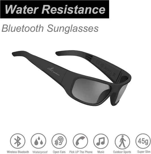 OhO Smart Glasses,Polarized Sunglasses with Bluetooth Speaker,Athletic/Outdoor UV Protection and Voice Control,Unisex(Grey Lens)