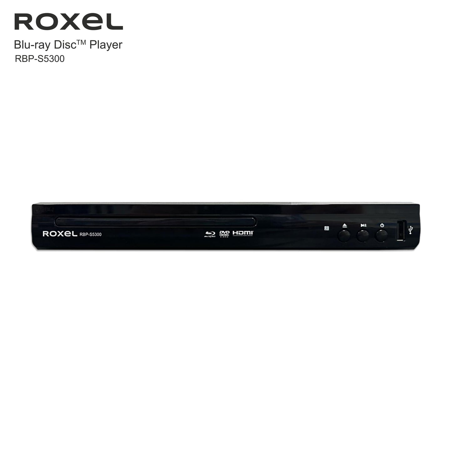 Roxel RBP-S5300 Blu-ray Player | MTK Mainboard | SONYLens | Digital LED Display | Dolby DTS Surround Sound | USB, HDMI, RCA, Coaxial Port, Region B