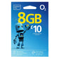 O2 Pay As You Go Sim Card, blue