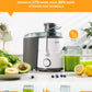 Juicer with 800W Motor, GDOR Juicer Machine with 3” Feed Chute, Dual Speeds Juice Maker for Fruits and Veggies, Anti-Drip Function Centrifugal Juicer, Include Cleaning Brush, BPA-Free, White