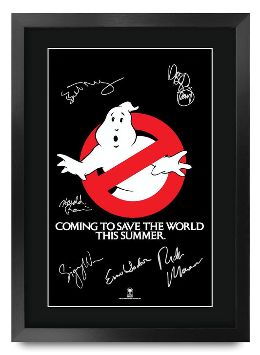 HWC Trading A3 FR Ghostbusters Movie Poster The Cast Signed Gift FRAMED A3 Printed Autograph Film Gifts Print Photo Picture Display…