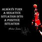 Michael Jordan Positive A4 Unframed Inspiration American Basketball Player NBA Sport Quote Poster Motivation Picture Succeed Photo Train Hard Bedroom Artwork Wall Decoration Reprint Graphic