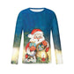 Christmas T Shirts Men UK Sale, Santa Claus Tshirt Christmas Tree Tops Casual Long Sleeve Xmas Pullover Crewneck Shirt Funny Ugly Sweatshirt Loose Fit Top Soft Comfortable Tees Plus Size M-4XL